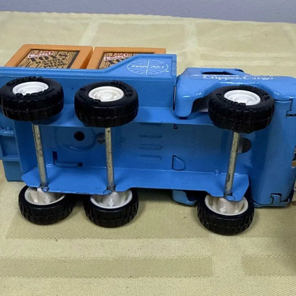 Buddy L Pressed Steel Brute Pink Merry Go Round Truck 4909 Pan Am Cargo Monkey - Picture 13 of 16